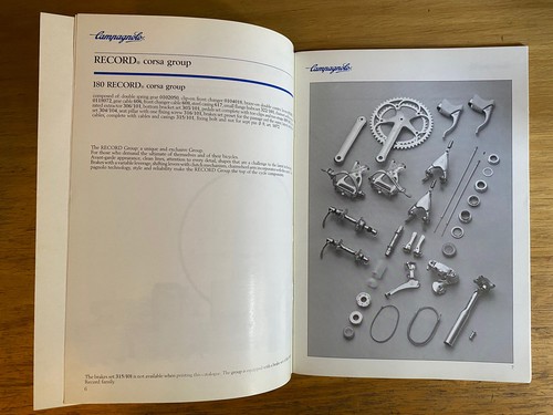 Vtg Campagnolo Catalogo Netto 18 Bis 1986 C-Record Corsa Vittoria Trionfo - Picture 4 of 5