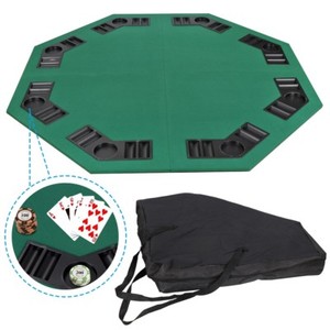Details About 48 Folding Octagon Card Table Top W Cup Chip Holders Blackjack Party Details About 48 Folding Octagon Card Table Top W Cup Chip Holders Blackjack Party