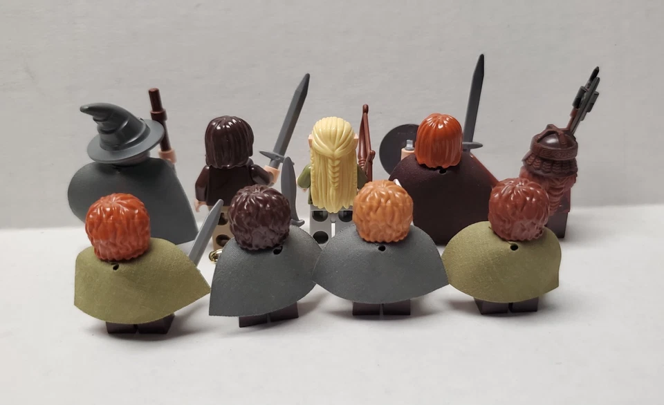 Lego Fellowship of the Ring Lord of the Rings 9 Minifigure Lot Official Complete - Image 2 of 4