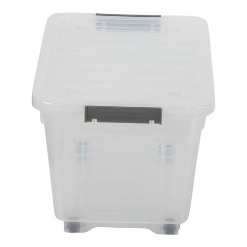 Jolie Max 16L Storage Boxes with Wheels. Stackable & Transparent, Lids & Buckles - Picture 32 of 35