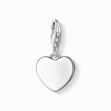 THOMAS SABO Charm Anhänger Herz 925 Sterlingsilber poliert für Damen 0766-001-12