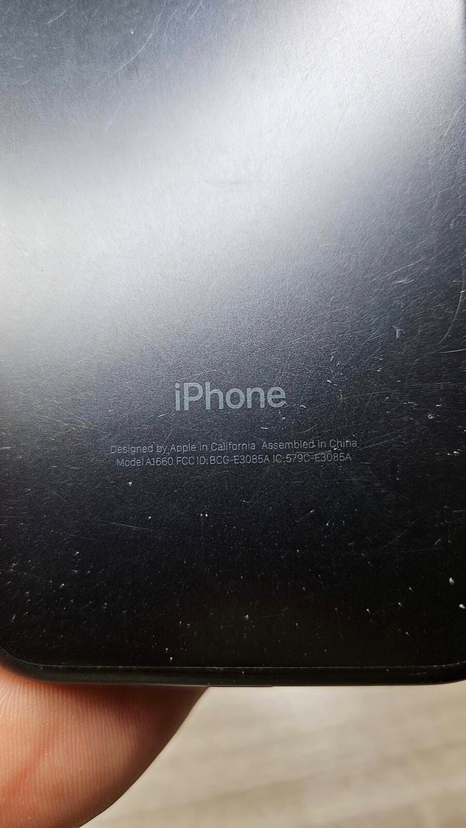 Apple iPhone 7 - Black A1660 - For Parts/Not Working SOLD AS