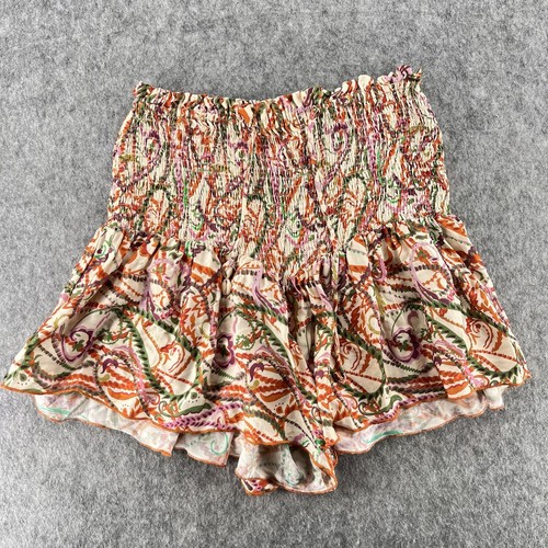 Zara Womens Floral High Waisted Smock Shorts Size S