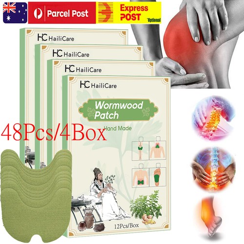 48xKnee Pain Relief Patches Hot Wormwood Sticker Back Neck Waist Joint Ache Pads - Picture 2 of 18