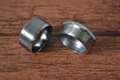 Vintage Chromed Steel 68mm English Threaded 1.37 x 24TPI Bottom Bracket Cups - Picture 9 of 10