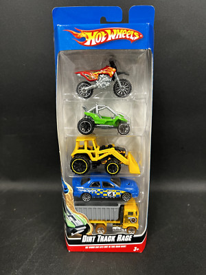 Mattel Hot Wheels Dirt Track Race (2011) 5 Car Pack [Sealed, In