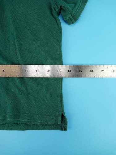 Carter's Boys Size 5T Uniform Collar Shirt Short Sleeves 1/4 Button Up Green - Picture 6 of 9