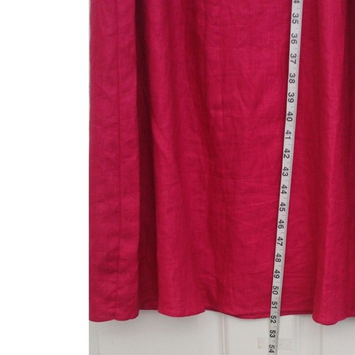 Vintage Reformation Style Linen Maxi Dress Pink Spaghetti Strap Women's Size 6 - Picture 6 of 6