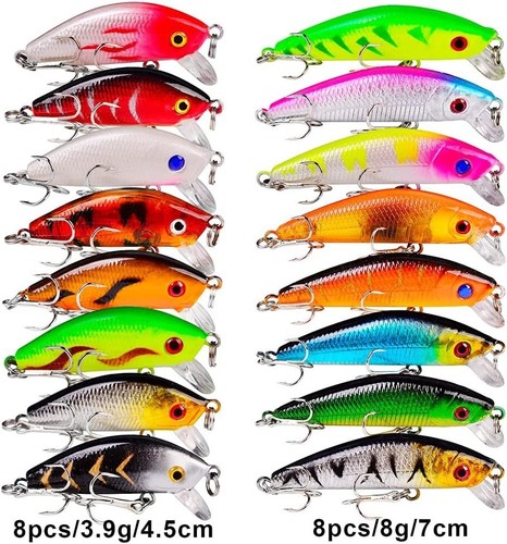 Lifelike 56-Piece Fishing Lure Collection for Bass, Pike & Trout - Great Value - Picture 7 of 9