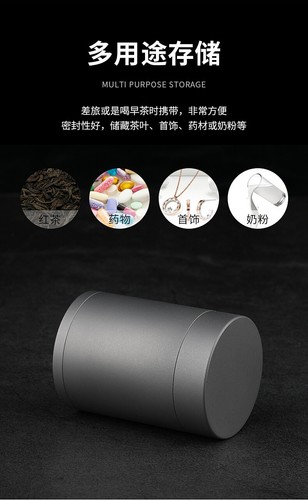 Latas selladas de titanio almacenamiento latas de café tanque de té herramientas portátiles para exteriores - Imagen 10 de 12