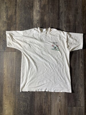 Vintage Fruit Of The Loom Unique Graphic Has Flaws And Faded!!