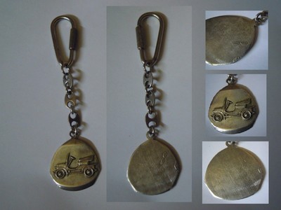 Portachiavi Vintage Argento 800 Con Auto Epoca Ebay