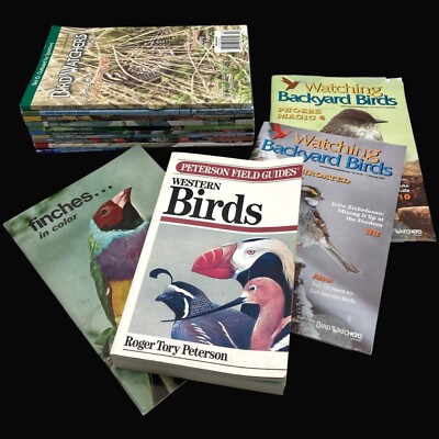 Bird Watchers Lot Digest Peterson Field Guides Western Birds Backyard Watching