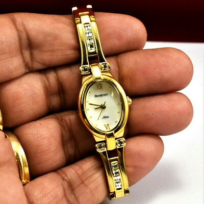 ARMITRON MOP Swarovski Crystal Watch Armitron Now Ladies Turqouise Leather MOP White Dial Blue  main image 4
