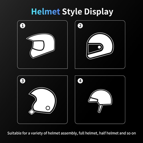 FX-S Motorcycle Intercom Bluetooth 5.4 Headset Speaker Helmet Headphone 2 Way - Picture 13 of 14