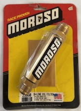 Nos Moroso Vintage Gold Anodized Tube In-line Oil Filter - Model 23860