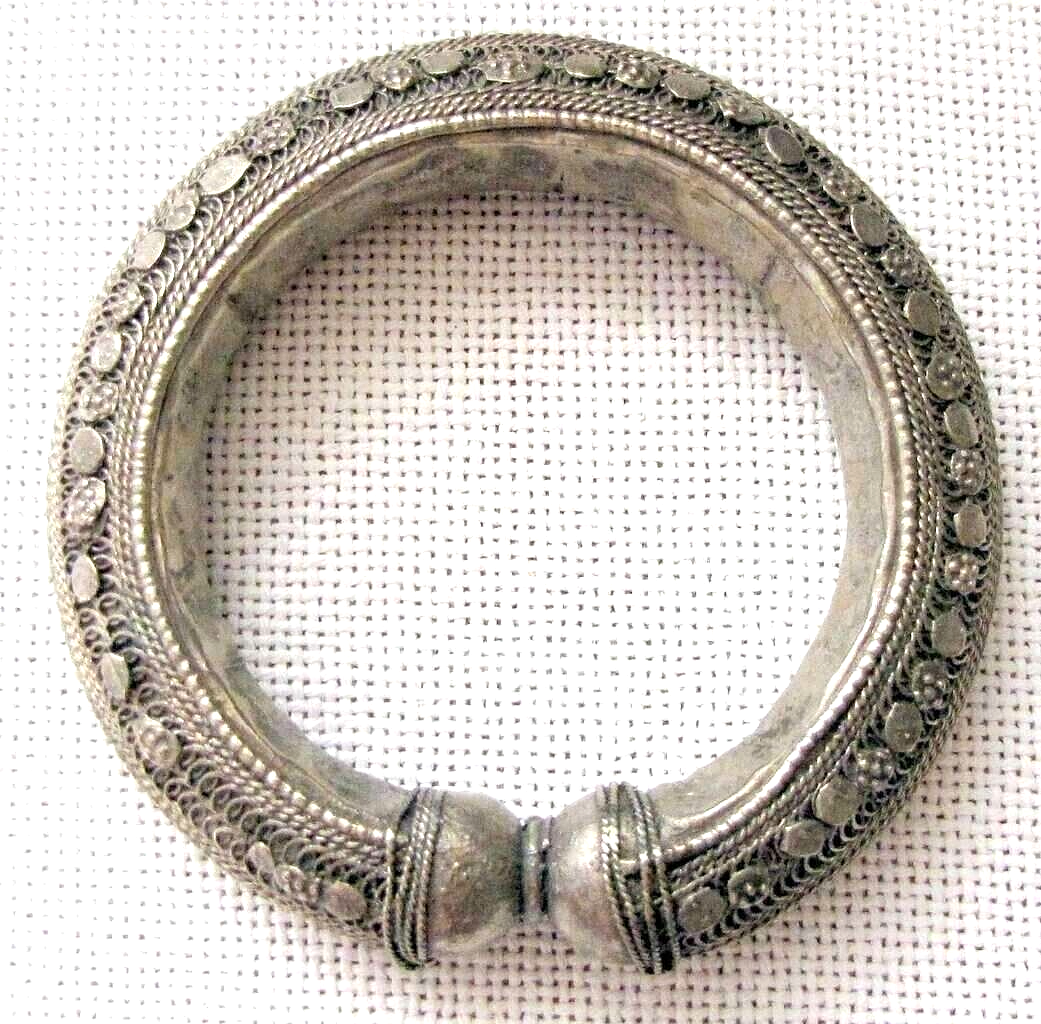 90年代　silver925 bangle Vintage Sterling Silver 925 Bangle Bracelet 8