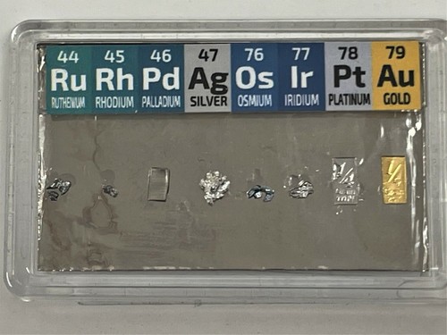 GM 1/4 Grain Rhodium Iridium Osmium Palladium Gold Platinum + Nickel Backed - Picture 4 of 4