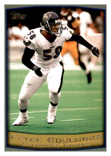 1999 Topps Peter Boulware NFL PWE Base Card Ravens #66 - Picture 1 of 2