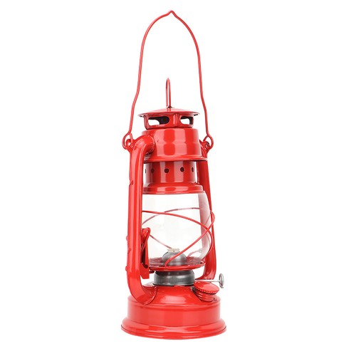 Vintage Kerosene Lamp Iron Lantern Oil Lamp Party Pub Decor Gift Supplies(Red) - Picture 18 of 22