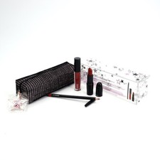 MAC Starlit 4 Piece Lip Bag Set  Red  Full Size New In Box 