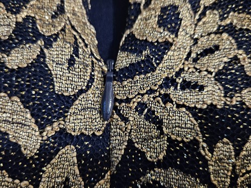 R & M Richard’s Size 14 Sleeveless Navy & Gold Tie Back Long Formal Gown NEW - Picture 10 of 10