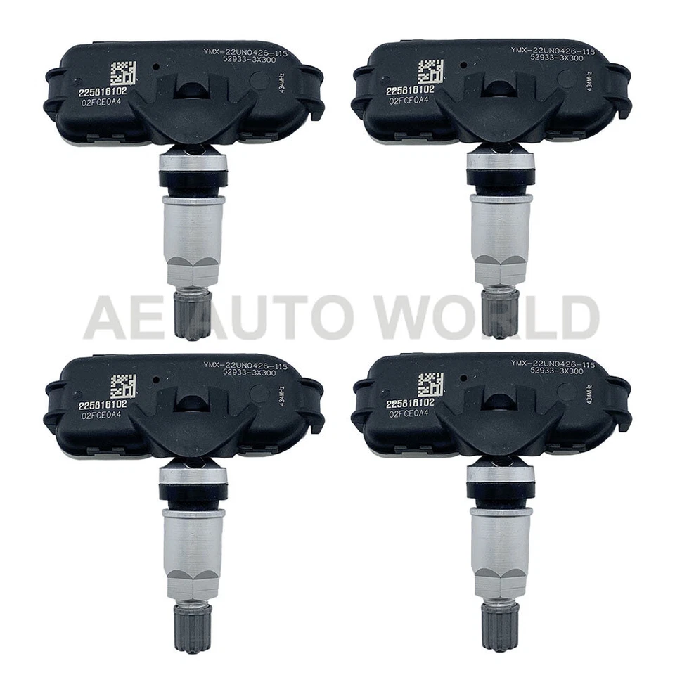 4PCS 52933-3X300 Tire Pressure Sensor TPMS For Hyundai Elantra KIA RIO 2012-2014 - Изображение 2 из 4