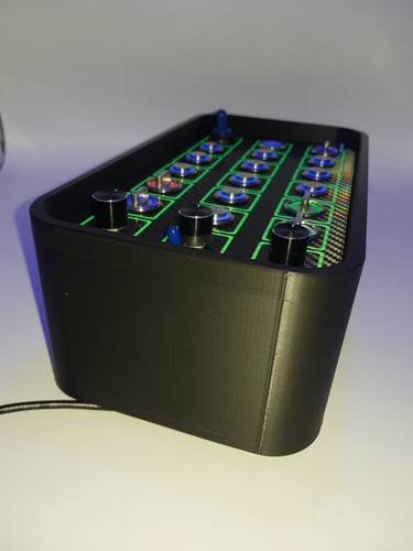 PC USB Tastenbox 3D Gedruckt 29 Funktionen Hintergrundbeleuchtet Blau für Simracing - Bild 5 von 9