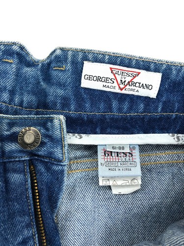 RARE Guess Vintage Wash High Waisted Slim Straight Mom Jeans Size 61-88 NWT - Picture 4 of 12