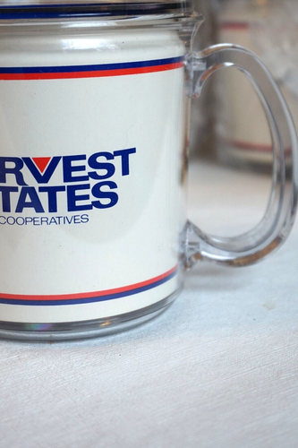 Vintage Harvest States Cooperatives Mugs - Unused Mint Cenex Agricultural Decor - Picture 8 of 13