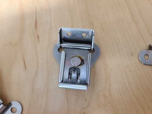 LOTE de 3 LOTE Acero Inoxidable Torce 2"" x 1-1/2"" Cerradura Guardián Resorte Mariposa Dibujo - Imagen 23 de 23