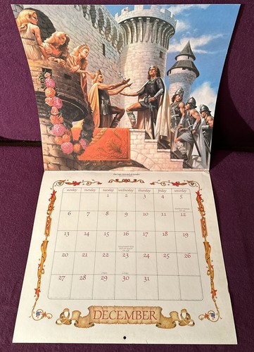 JRR Tolkien Vintage 1981 Calendar - Picture 18 of 18