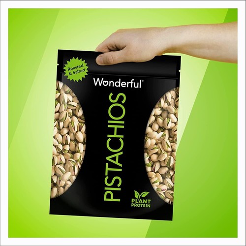 Wonderful Pistachios In Shell, Roasted and Salted Nuts, 48 Ounce Resealable Bag* - Picture 2 of 7