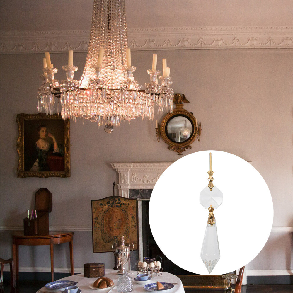 40 Pcs Lamp Replacement Parts Chandelier Icicle Prisms Decor
