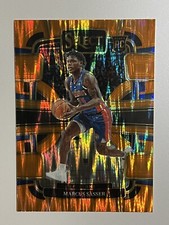 2023-24 Panini Select Concourse Marcus Sasser Orange Flash Prizm Rookie Card #70. rookie card picture