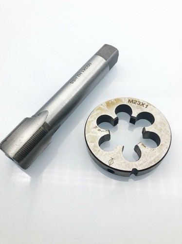US Stock HSS M23 x 1mm Tap & M23 x 1mm Die Metric Thread Right Hand - Picture 2 of 4