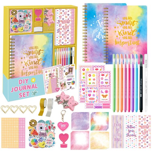 DIY Journal Kit Journal Set Scrapbook Diary Journaling Art Craft For Girls - Picture 12 of 43