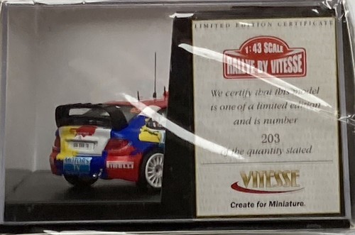 1/43 Vitesse 43243 Citroen Xsara WRC 2010 Alsace Rally #68 Muller & Mondesir L/E - Bild 4 von 6