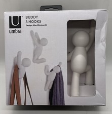 Umbra Buddy Hooks (Set of 3) White