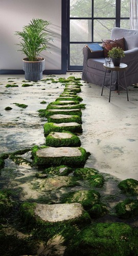 3D Stein Pfad C1704 Fußboden Wandbild Unentschied BildTapete Familie DE Amy - Bild 2 von 6