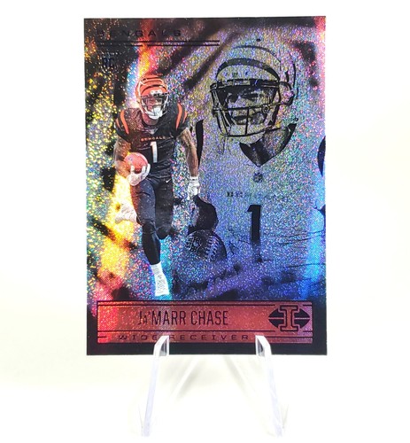 2021 Illusions JaMarr Chase novato Holo Dots Stardust Bengals Panini fútbol americano - Imagen 12 de 12