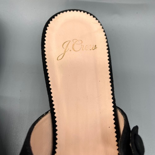 Zapatos sin cordones J.Crew Mary Jane puntiagudos en gamuza para mujer 6,5 negros usados en excelente estado - Imagen 7 de 11