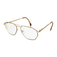 Silhouette M7178 Gold Metal Frame Glasses 80s Austria