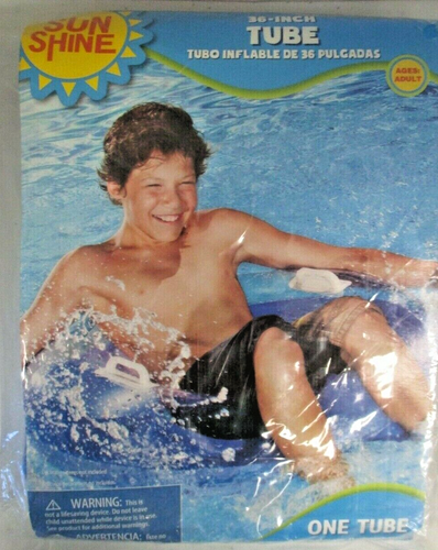 Tubo Gonfiabile 36 Pollici di Sunshine Taglia Adulto Blu Piscina, Fiume, Lago - Foto 2 di 5