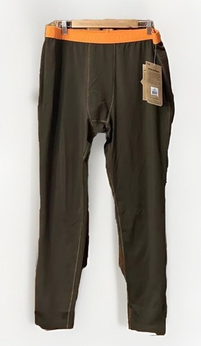 NWT Mens Field & Stream Base Defense MidWeight Base Layer Bottoms Brown 2XL