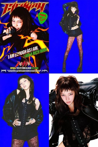 AESPA RICH MAN 6th Mini Album ENERGY Ver/CD+Photo Book+Poster+Sticker+2Card+GIFT - Picture 3 of 12