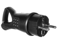 Wtyczka Gumowa PrzenośNa Z/U I Uchwytem IP44 16A 250V OR-AE-1369