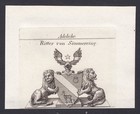 Sömmerring Soemmerring Wappen Adel coat of arms Kupferstich antique print