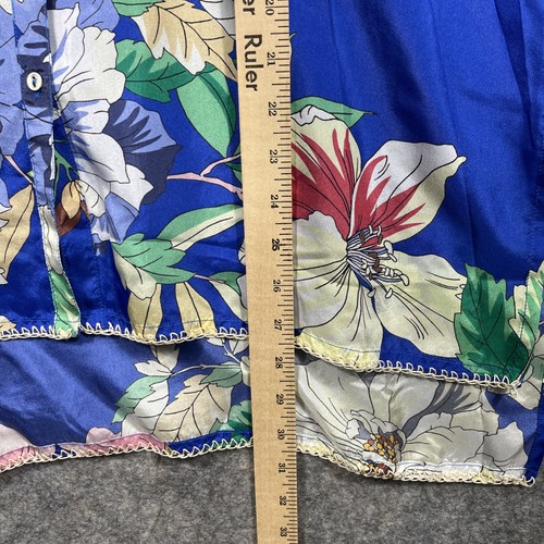 Johnny Was NWT Blouse 100% Silk Floral, Small, Retail $240 - Picture 9 of 12