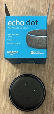 Amazon Echo Dot 3rd Generation C78MP8 Smart Speaker Black No Power Cord Tested